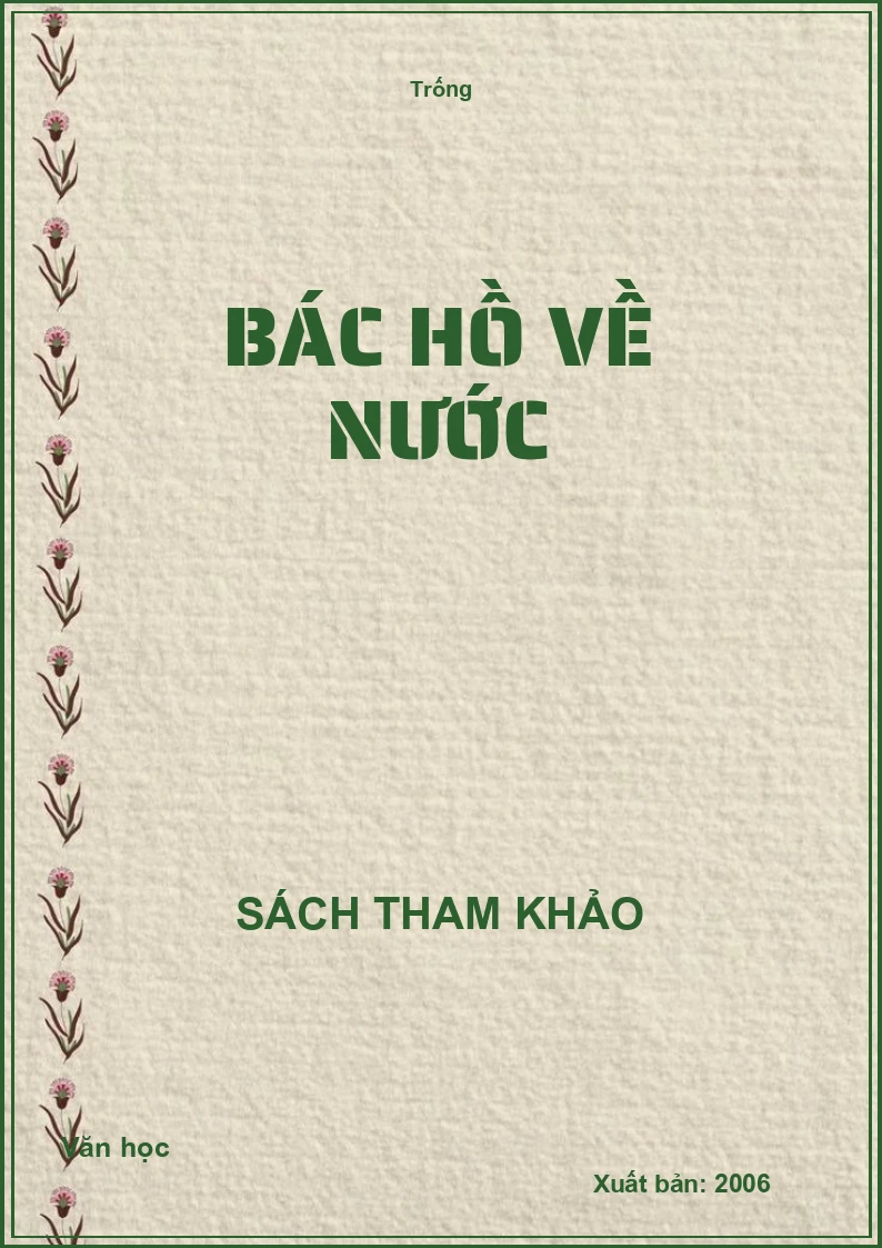 Bác Hồ về nước