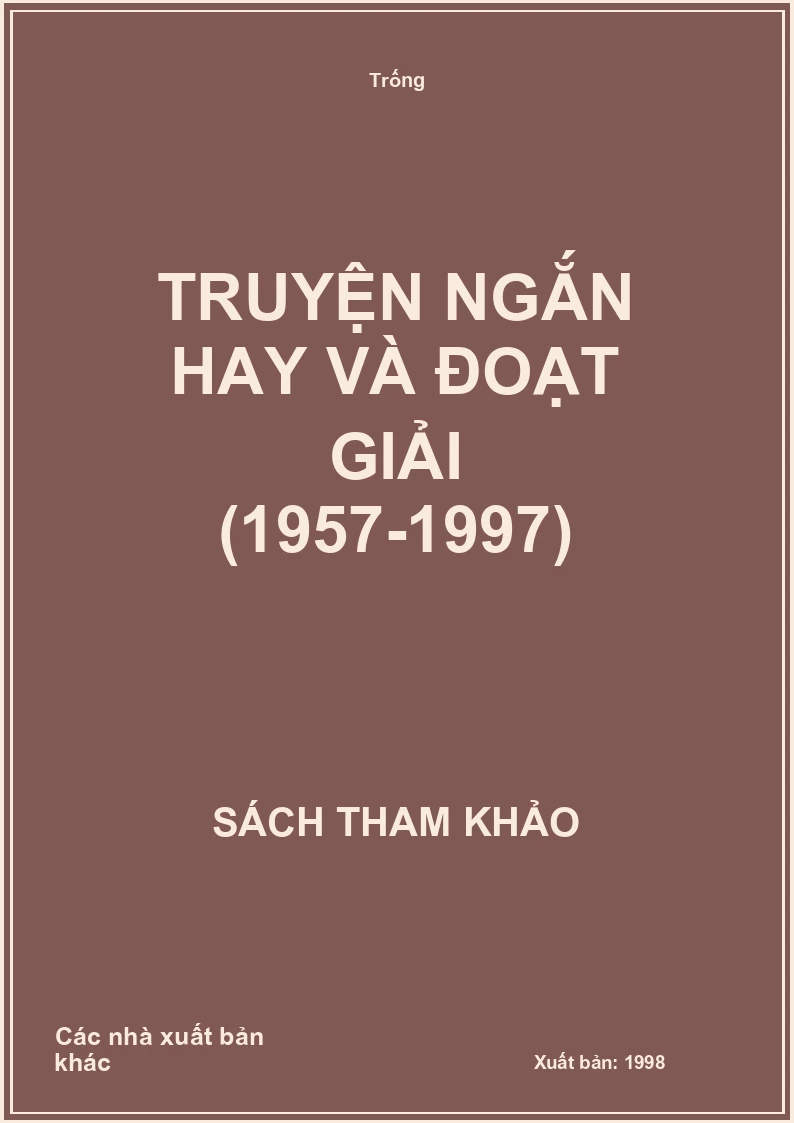 Truyện ngắn hay và đoạt giải (1957-1997)