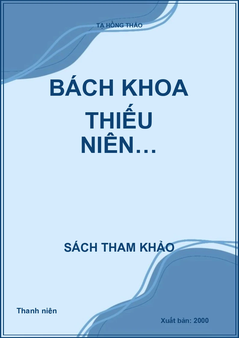 Bách khoa thiếu niên…