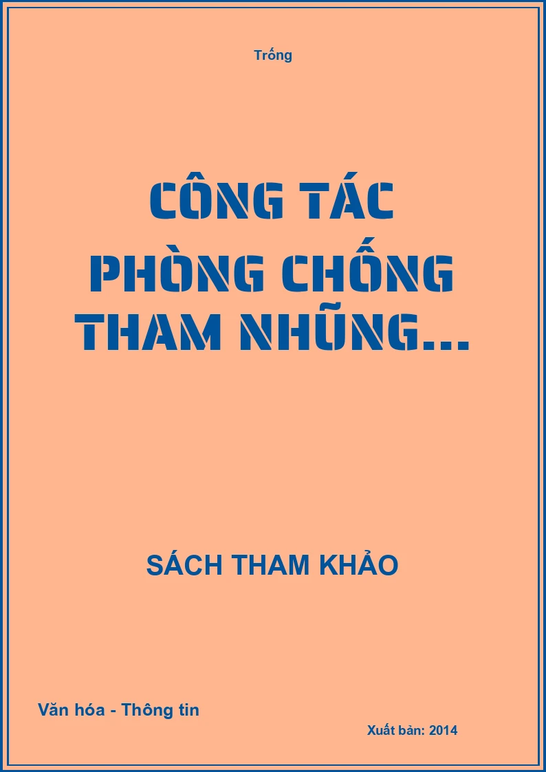 Công tác phòng chống tham nhũng…