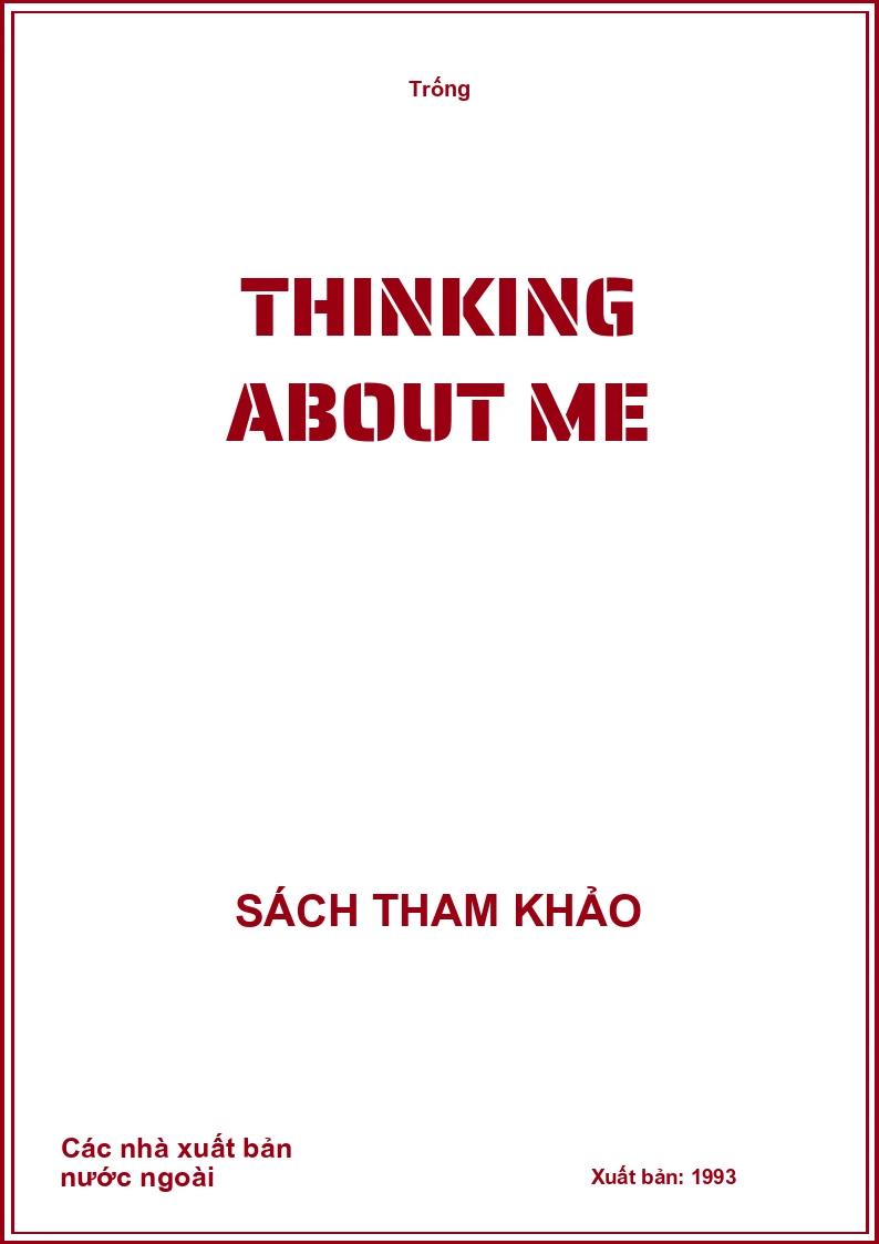 ThinKing About me