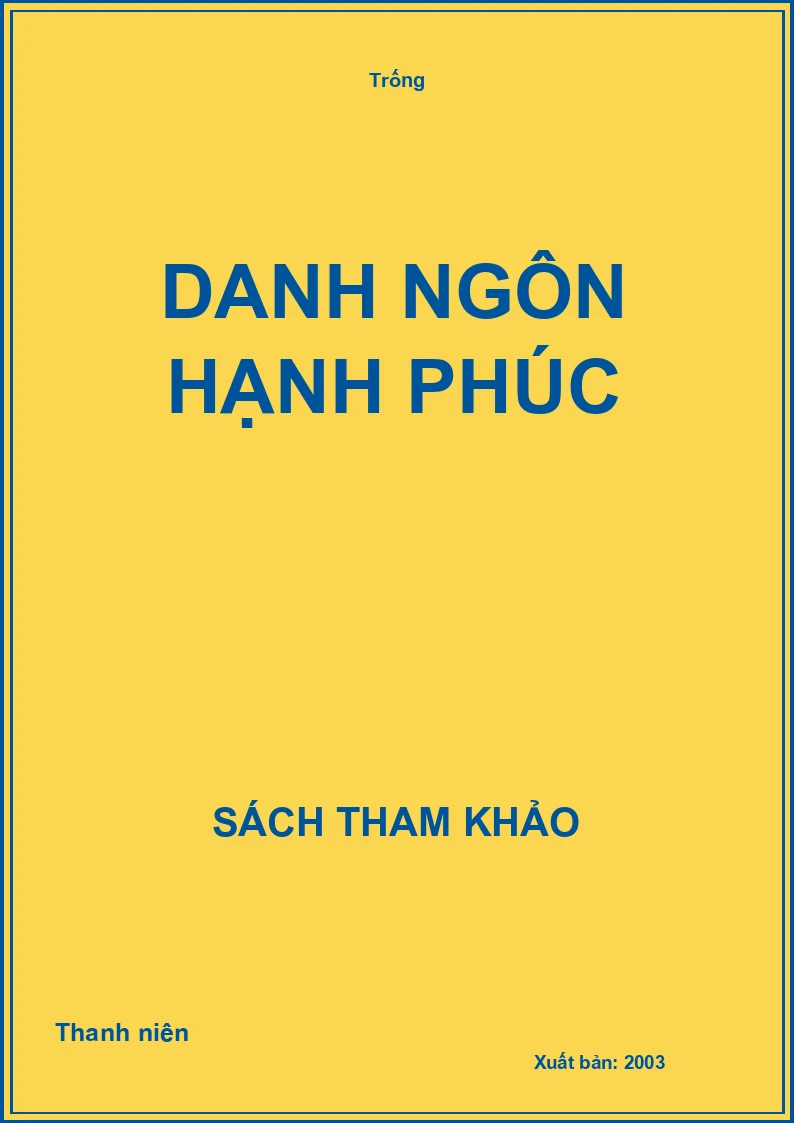 Danh ngôn hạnh phúc