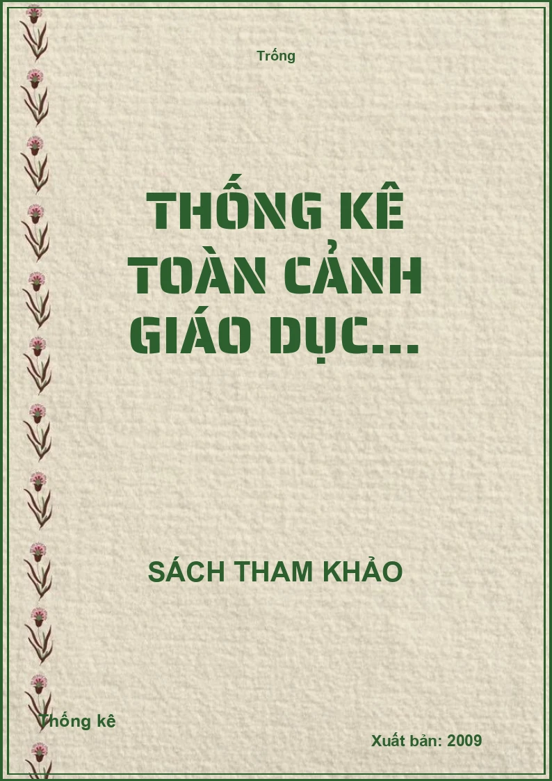 Thống kê toàn cảnh giáo dục…