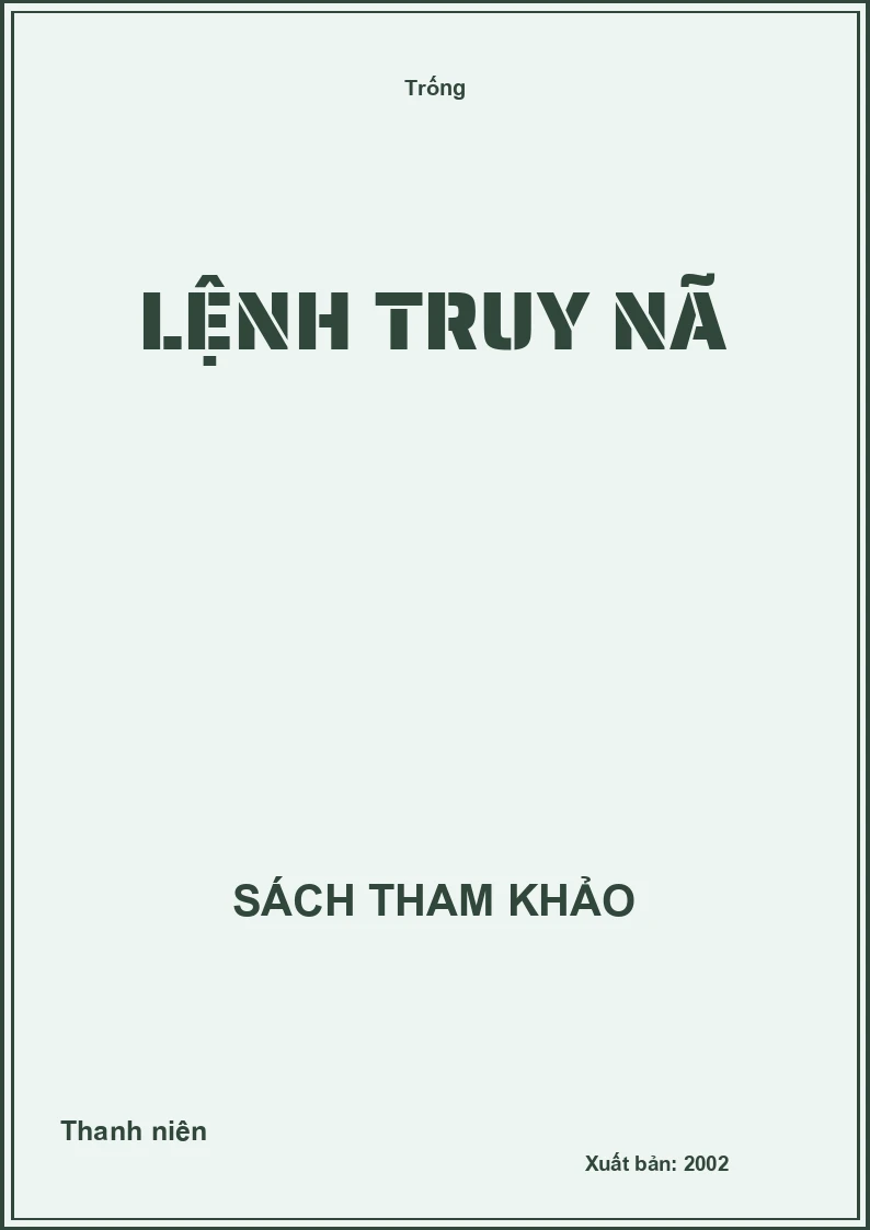 Lệnh truy nã