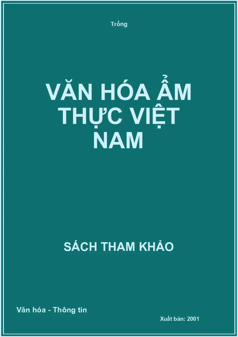 Văn hóa ẩm thực Việt Nam