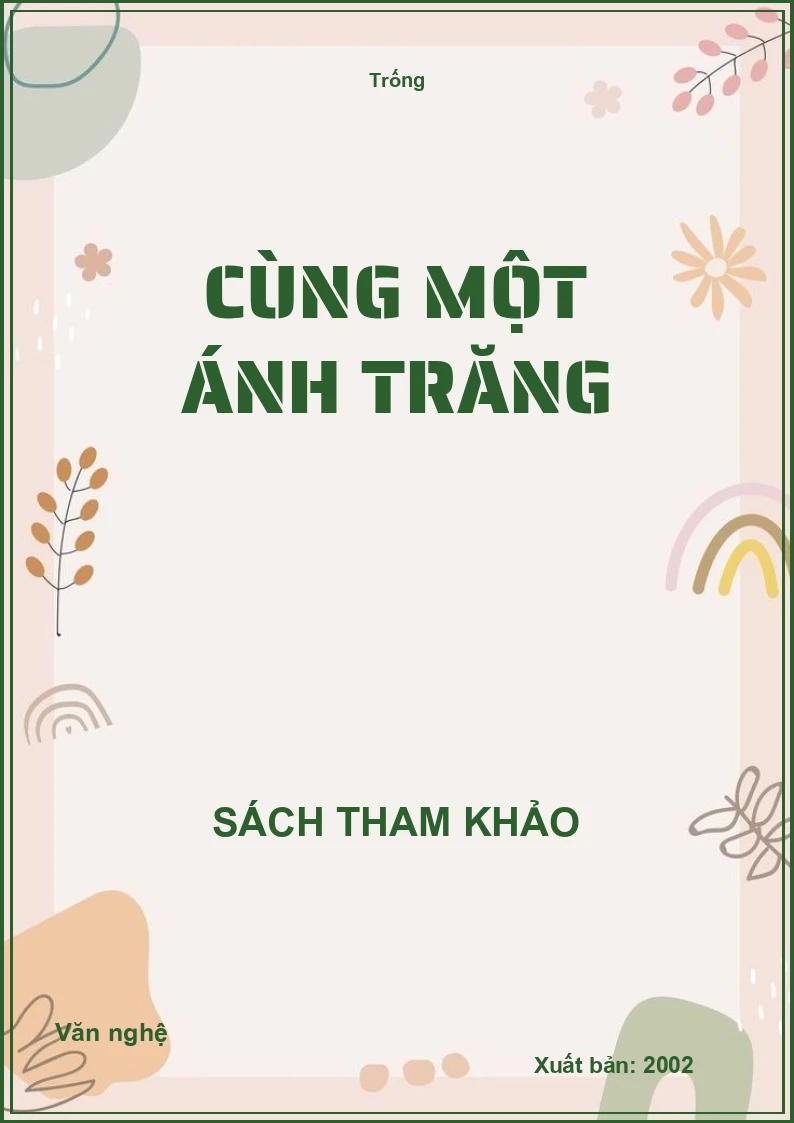 Cùng một ánh trăng
