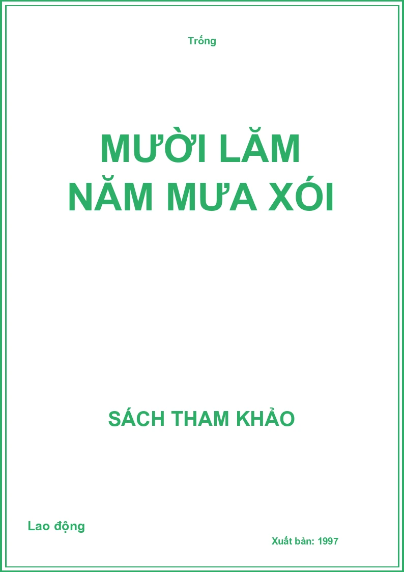 Mười lăm năm mưa xói