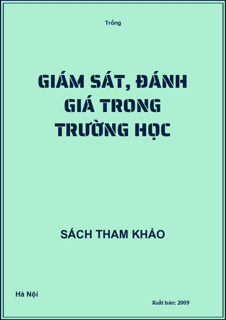 Giám sát, đánh giá trong trường học