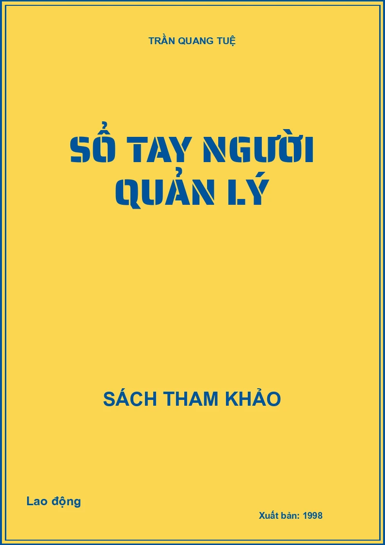 Sổ tay người quản lý