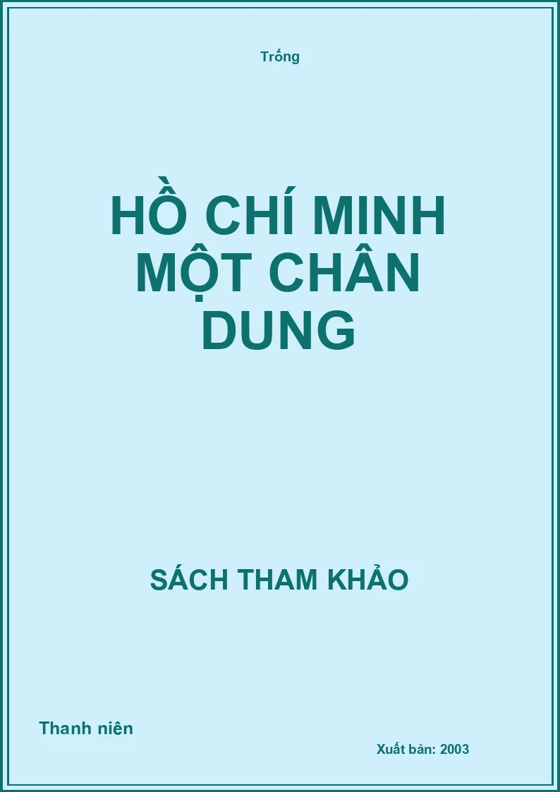 Hồ Chí Minh một chân dung