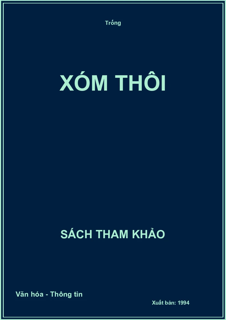 Xóm thôi