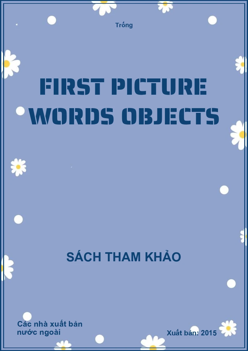First Picture words objects