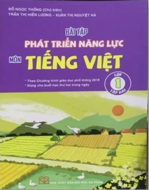 Bài tập phát triển năng lực môn Tiếng Việt lớp 1 tập 2