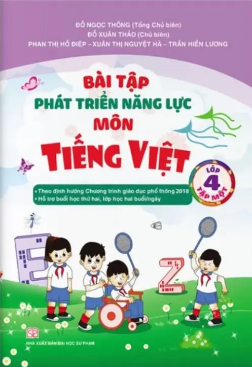 Bài tập phát triển năng lực môn Tiếng Việt lớp 4 tập 1
