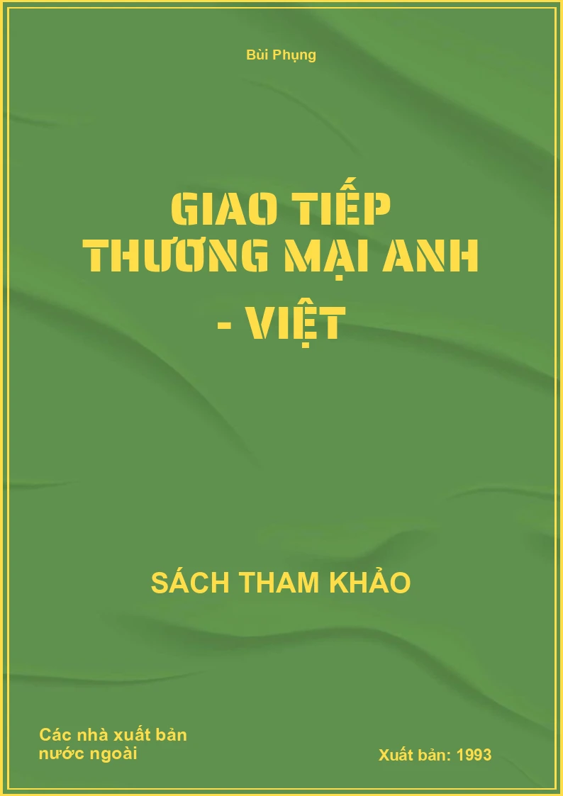 Giao tiếp thương mại Anh - Việt