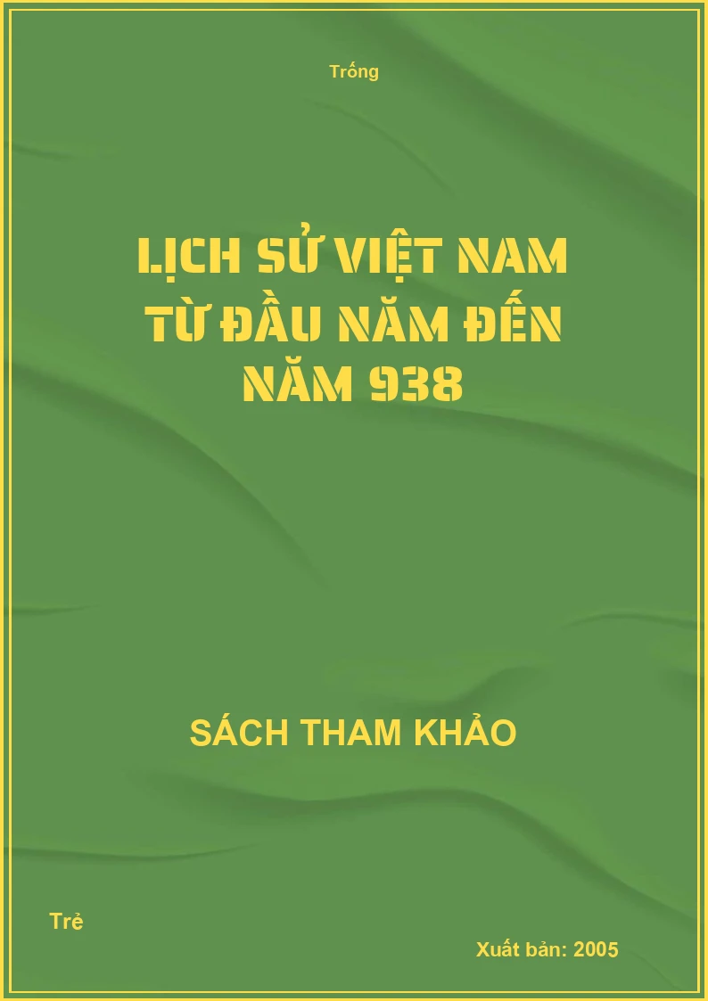 Lịch sử Việt Nam từ đầu năm đến năm 938