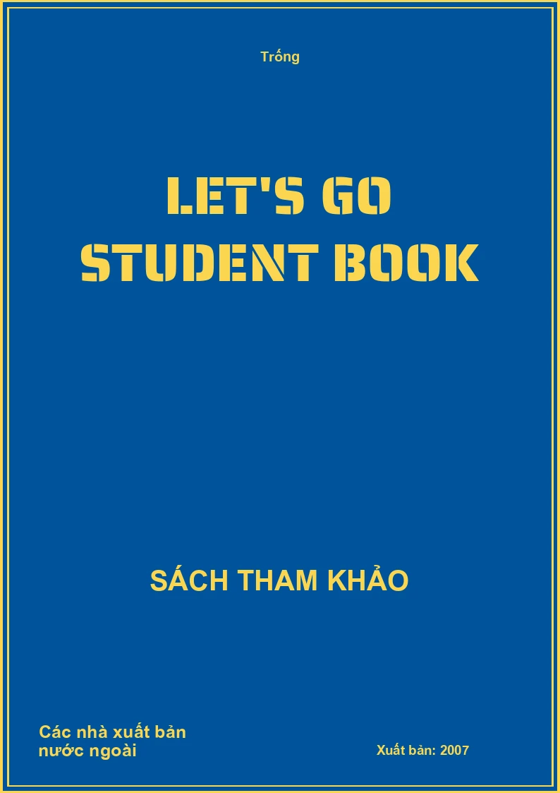 Let's go student book