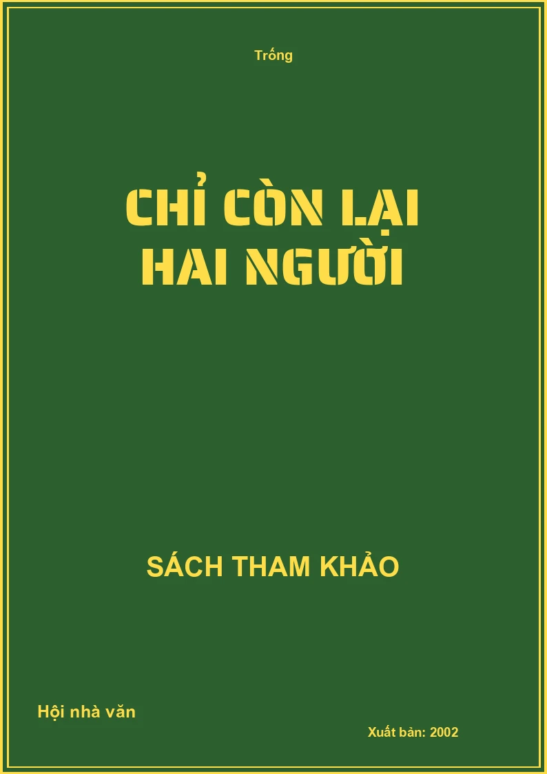 Chỉ còn lại hai người