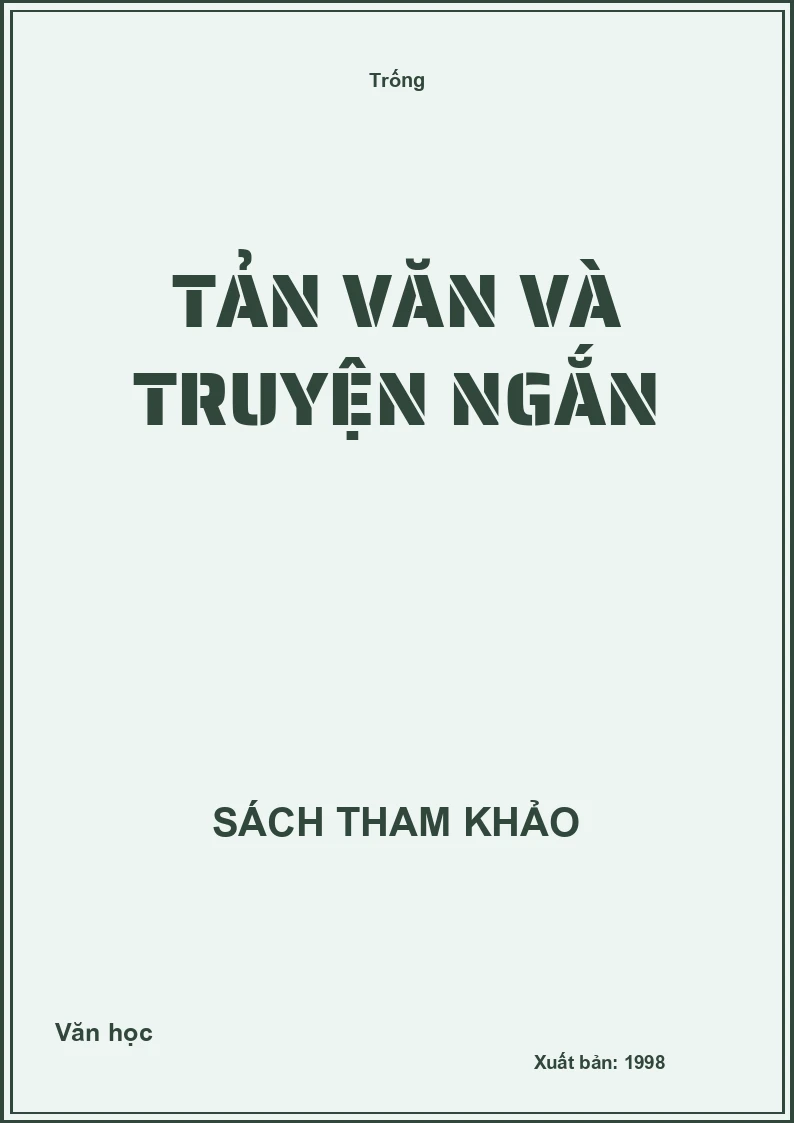 Tản văn và truyện ngắn