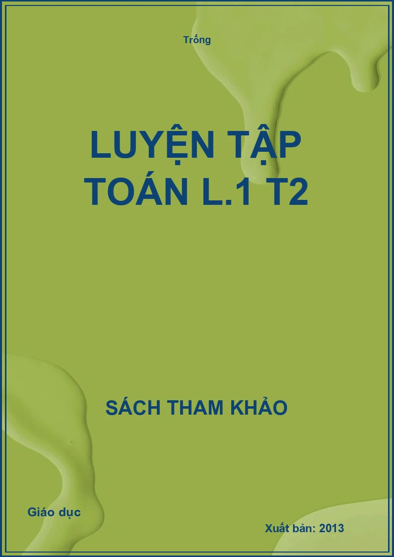 Luyện tập Toán L.1 T2