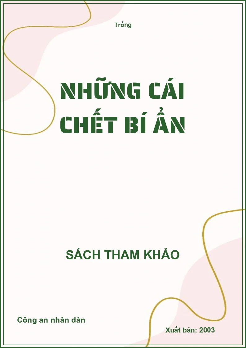 Những cái chết bí ẩn