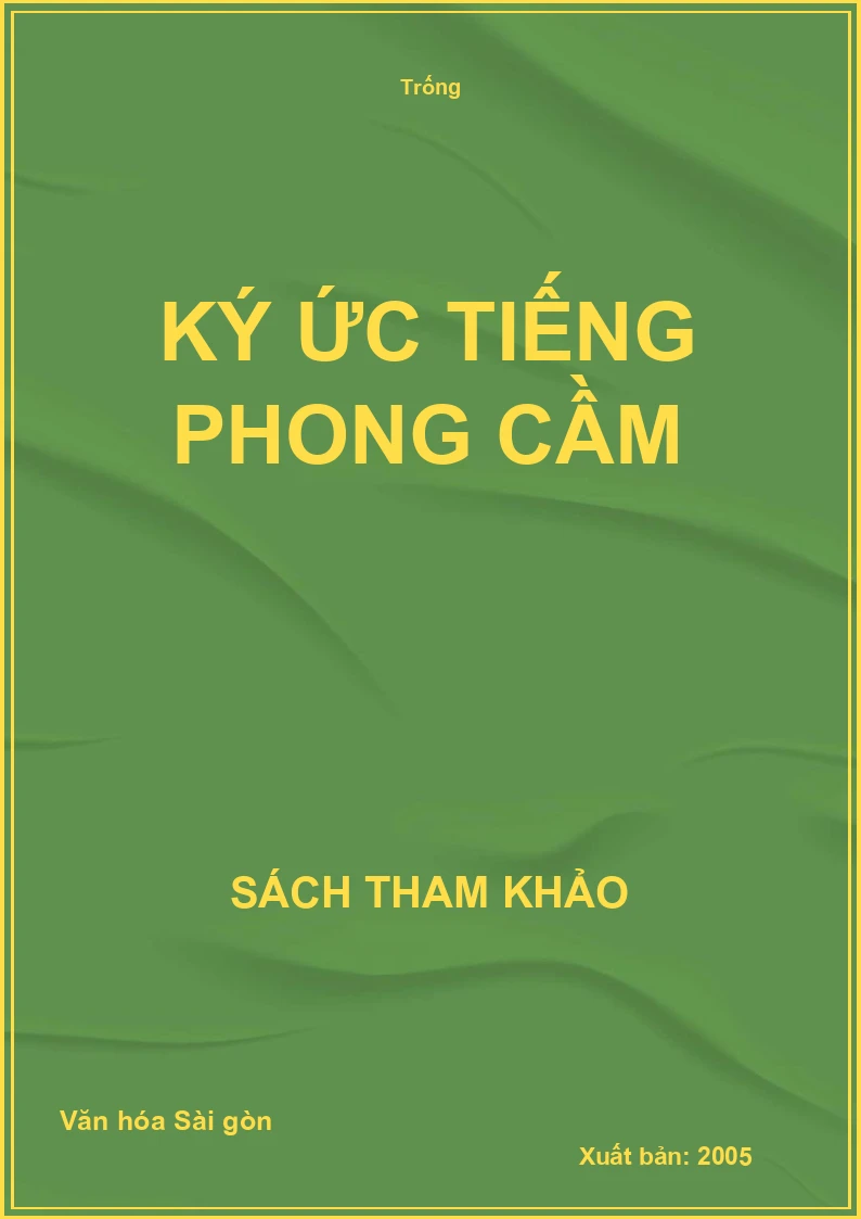 Ký ức tiếng phong cầm