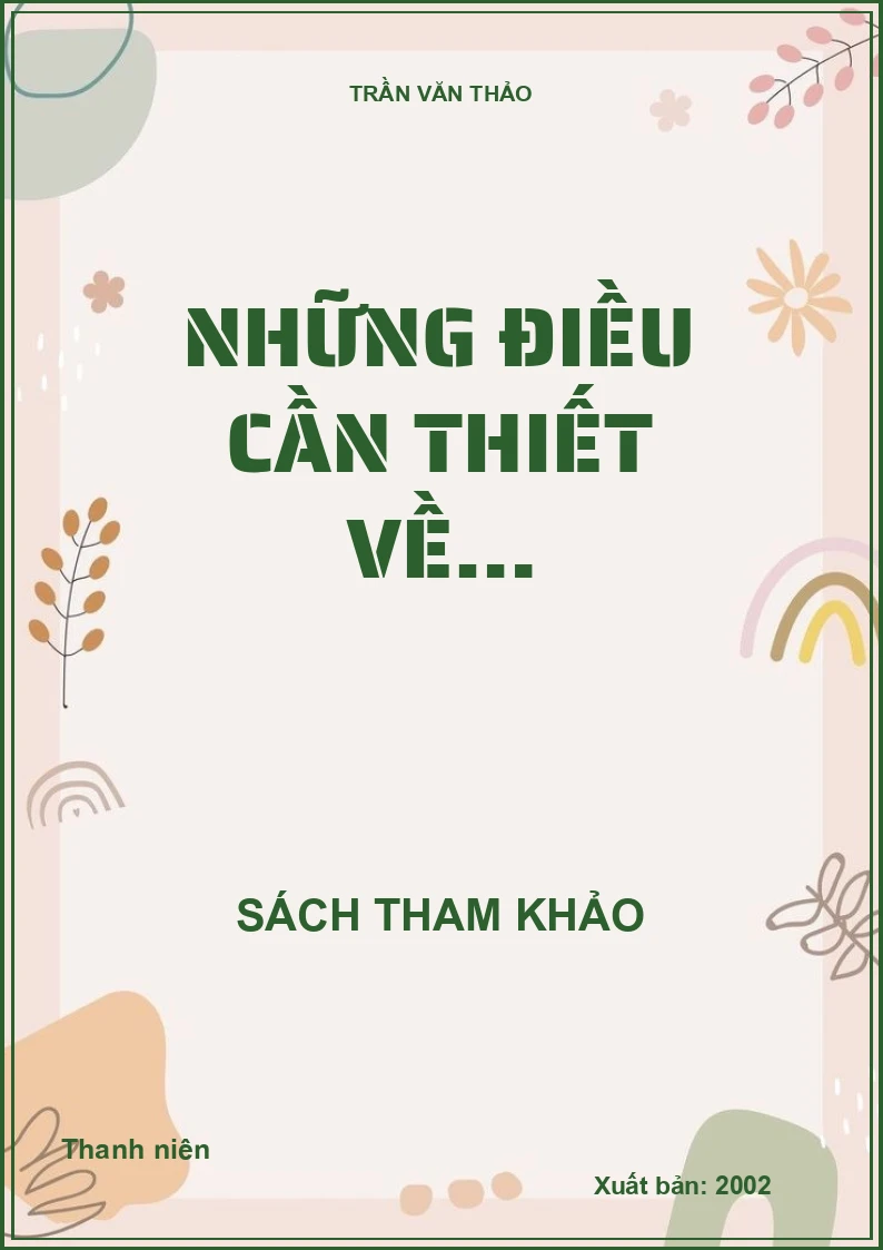 Những điều cần thiết về…