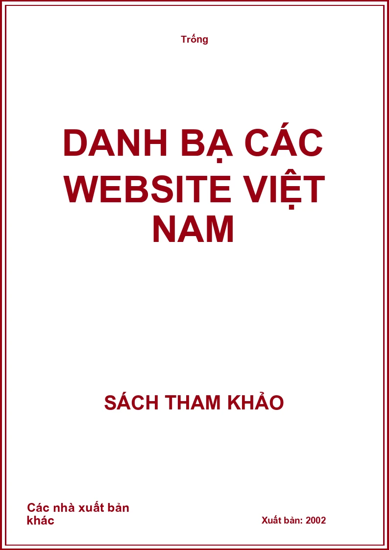Danh bạ các website Việt Nam