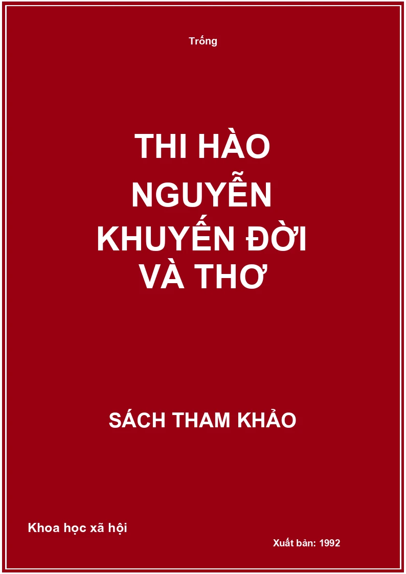 Thi hào Nguyễn Khuyến đời và thơ