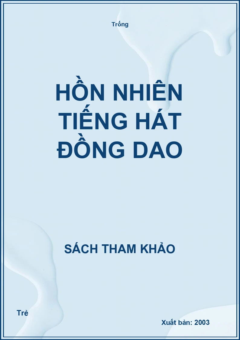 Hồn nhiên tiếng hát đồng dao