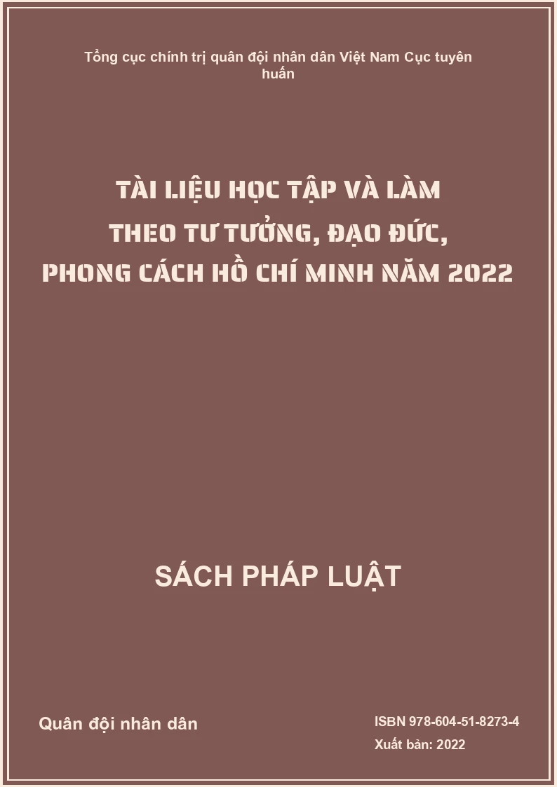 Tài liệu Học tập và làm theo tư tưởng, đạo đức, phong cách Hồ Chí Minh năm 2022
