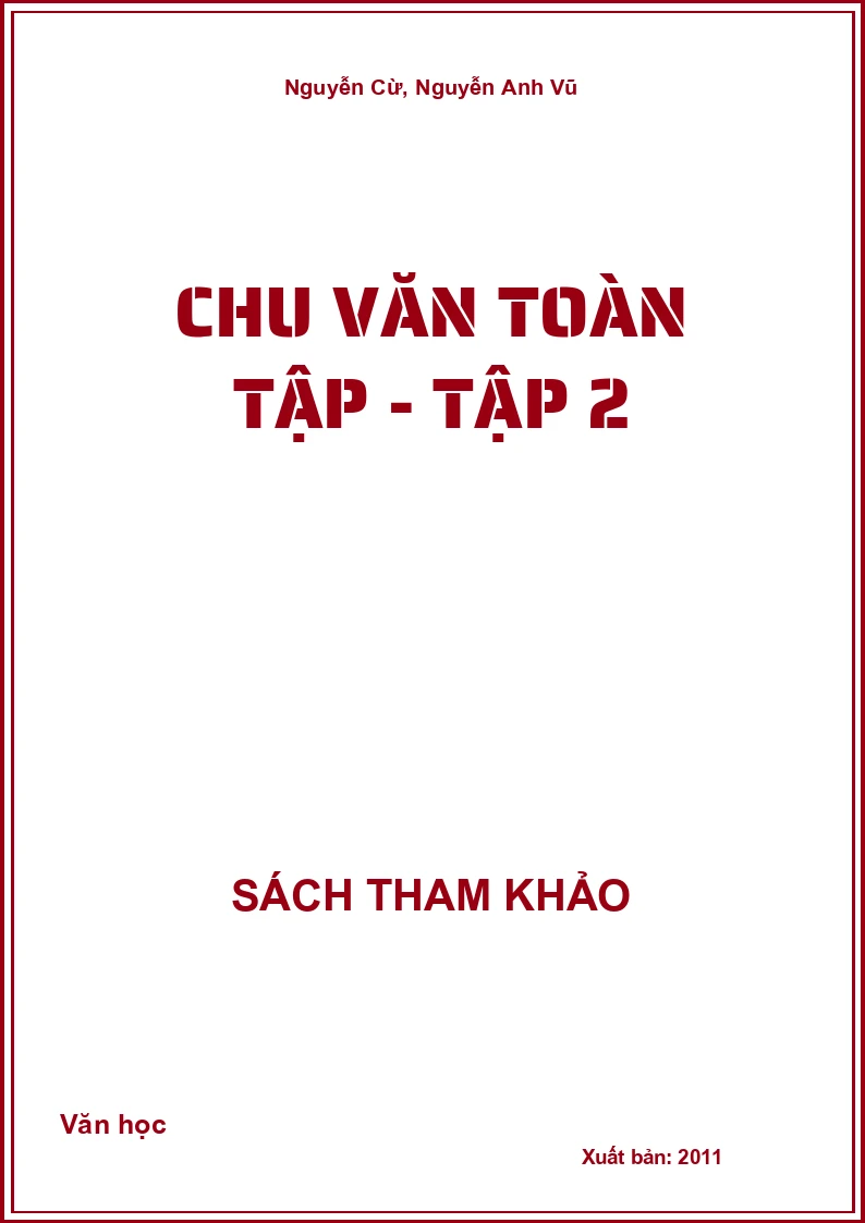 Chu Văn toàn tập - tập 2
