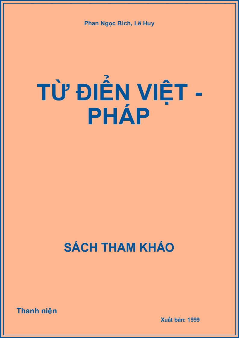 Từ điển Việt - Pháp
