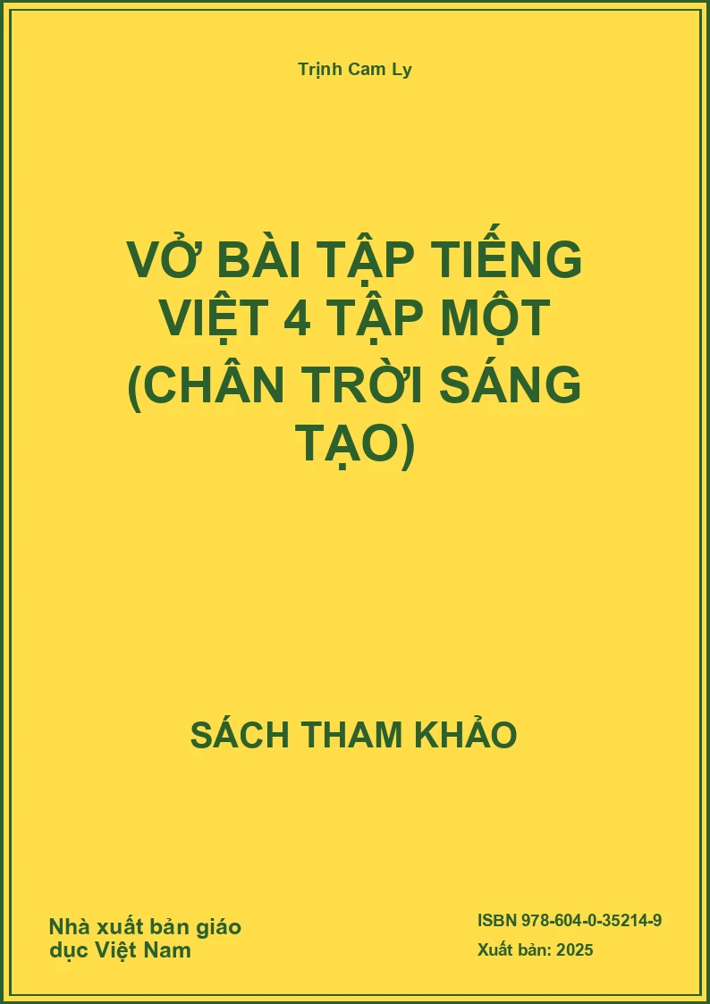 Vở Bài tập Tiếng Việt 4 tập một (Chân trời sáng tạo)
