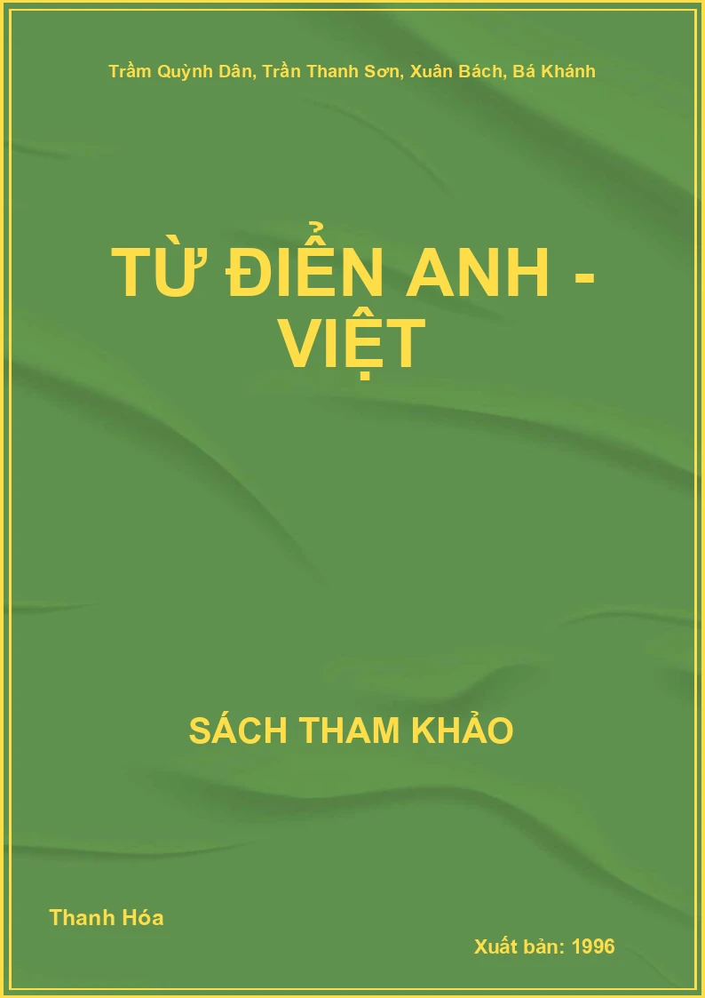 Từ điển Anh - Việt