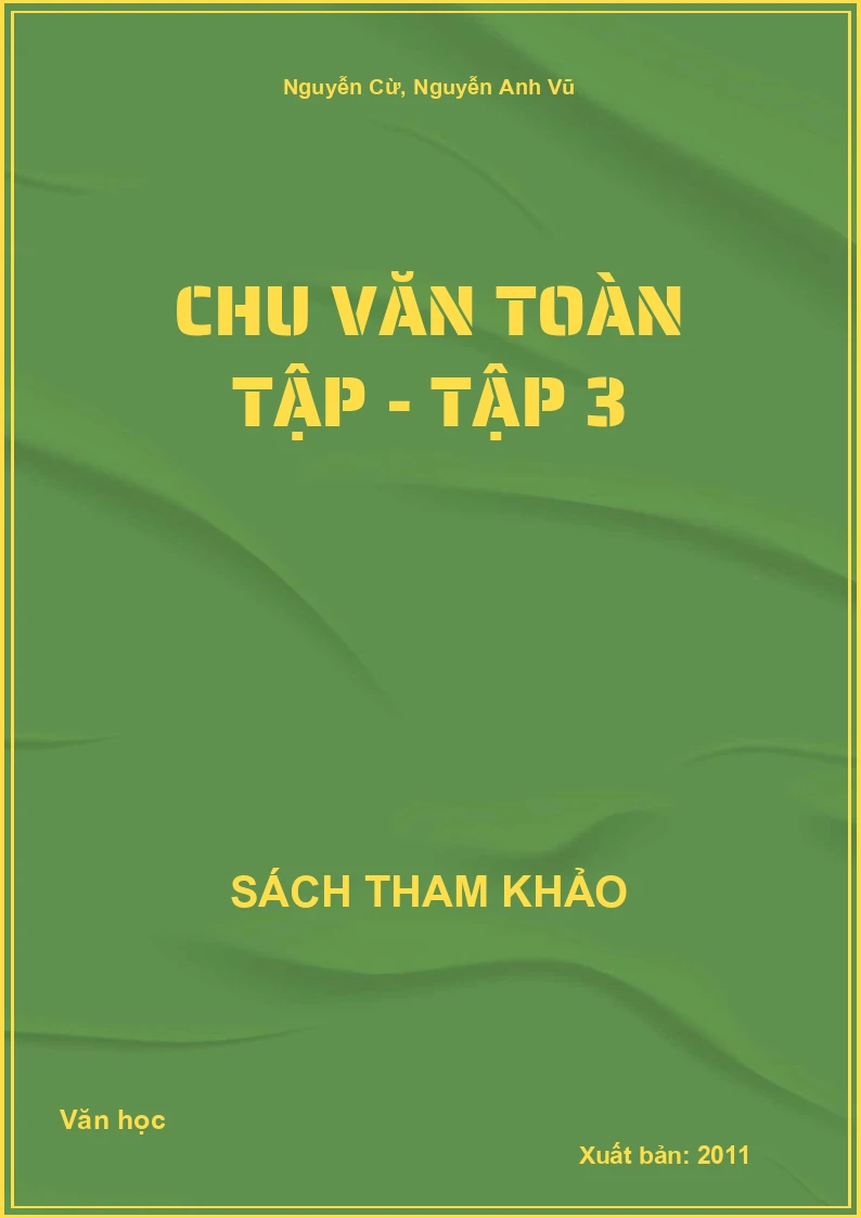 Chu Văn toàn tập - tập 3