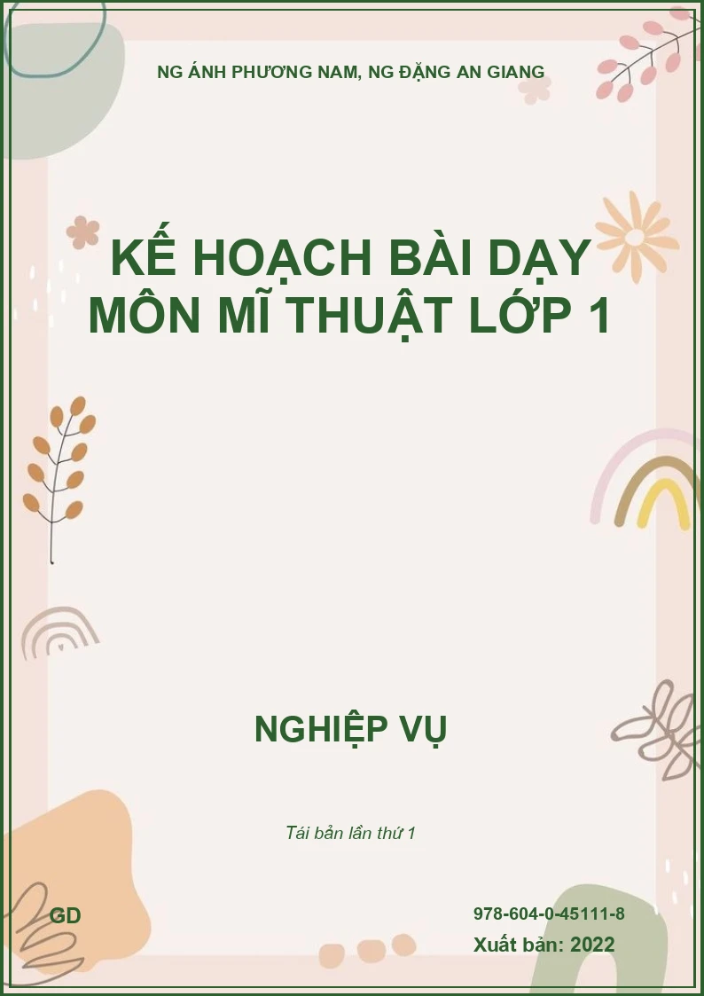 Kế Hoạch Bài Dạy Môn Mĩ Thuật Lớp 1