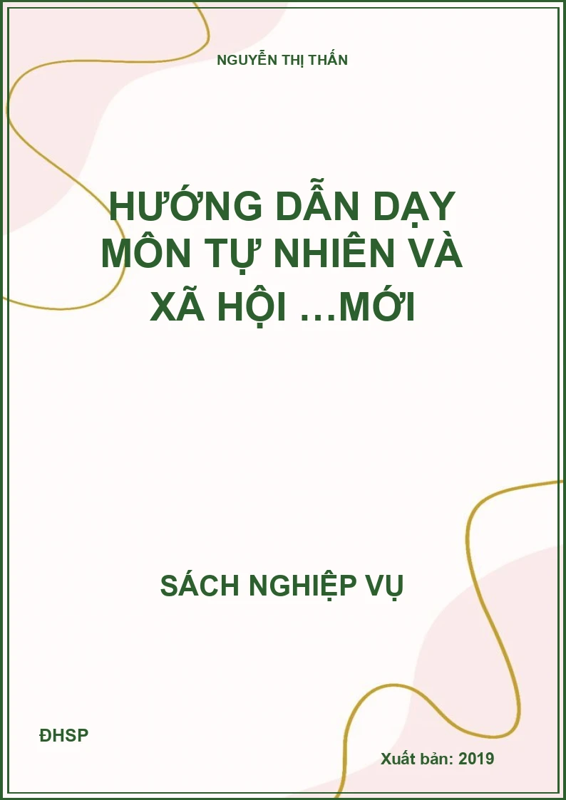 Hướng dẫn dạy môn Tự nhiên và xã hội …mới