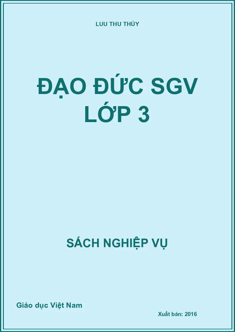 Đạo đức SGV lớp 3