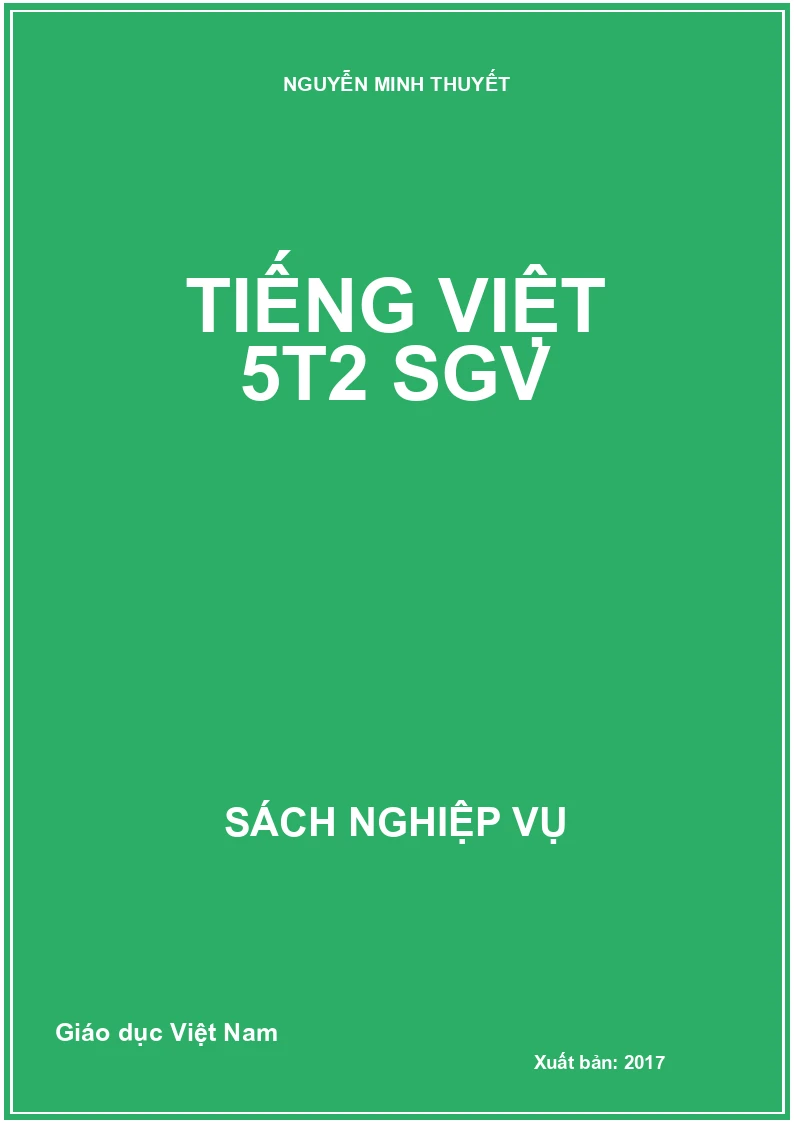 Tiếng Việt 5T2 SGV