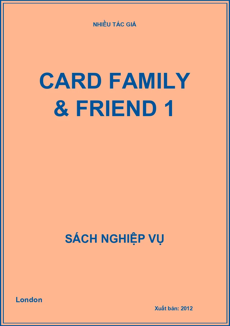 Card Family & Friend 1
