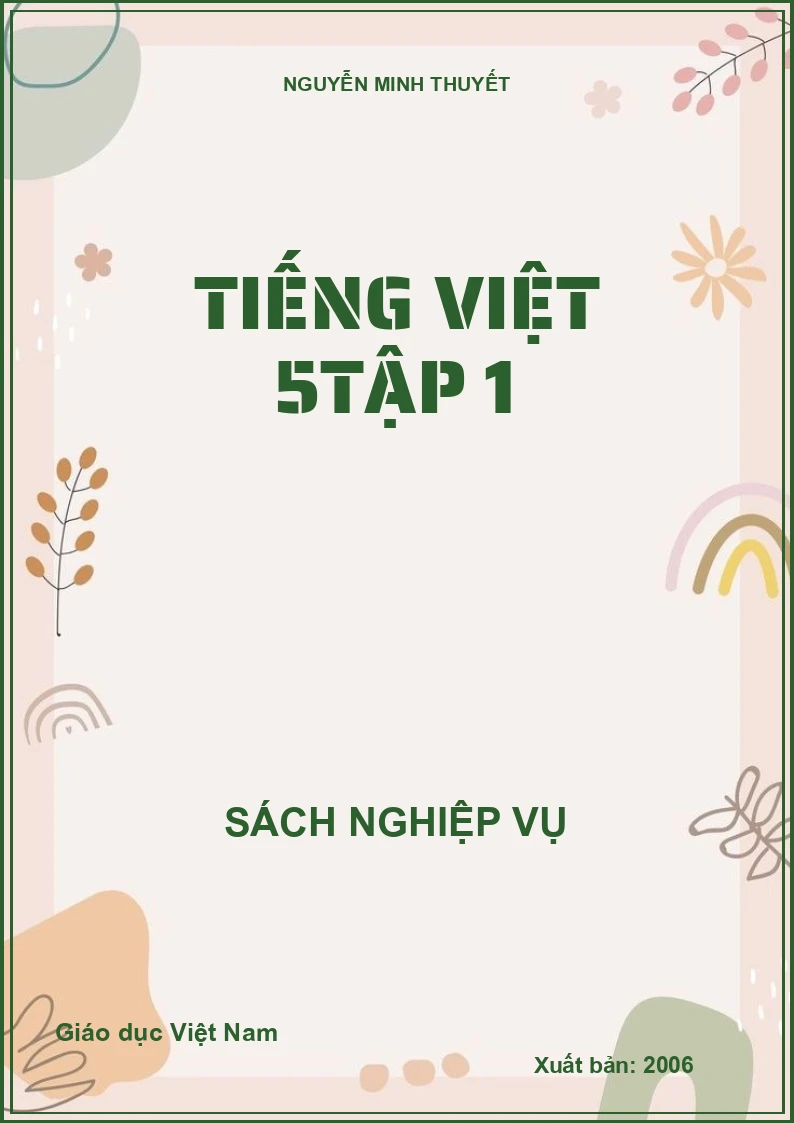 Tiếng Việt 5tập 1