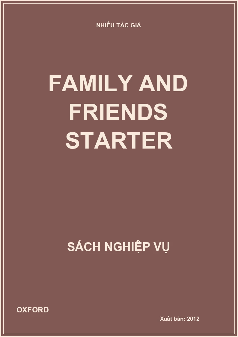 Family and Friends starter