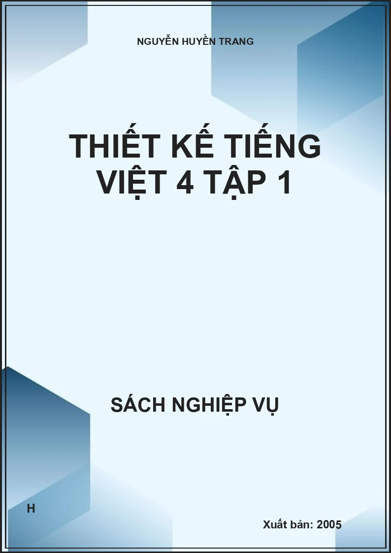 Thiết kế Tiếng Việt 4 tập 1