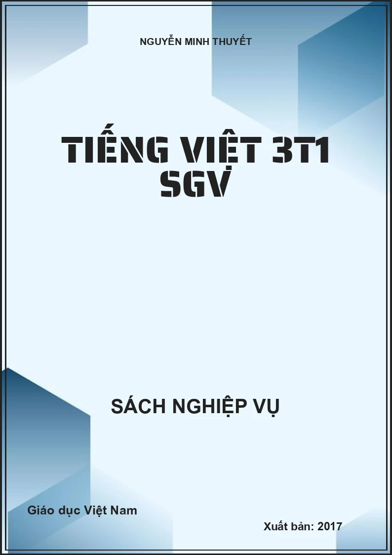 Tiếng Việt 3T1 SGV