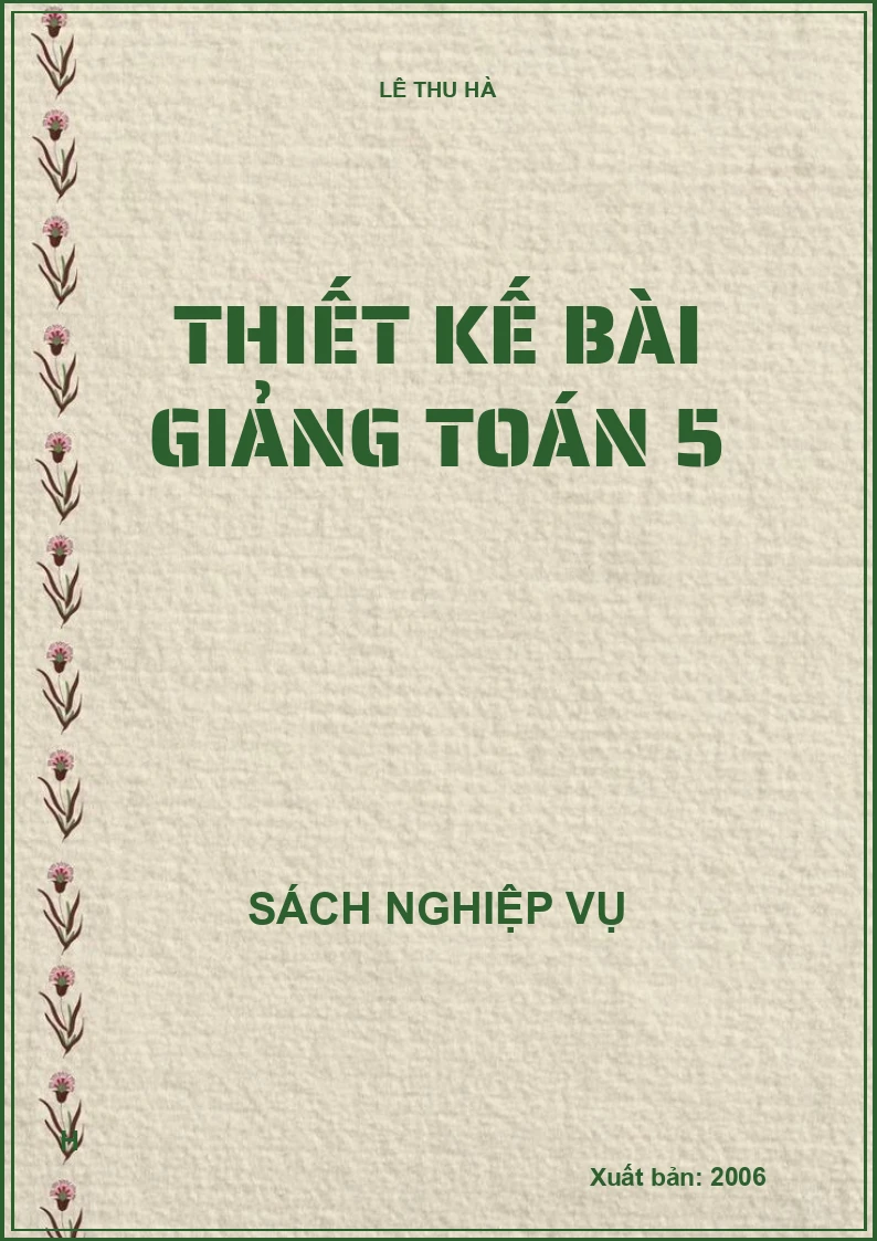 Thiết kế bài giảng Toán 5