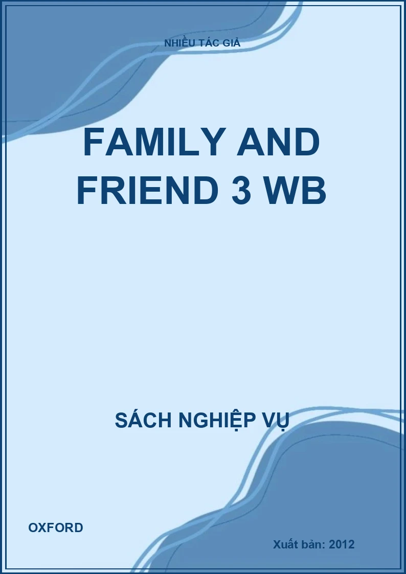 Family and Friend 3 WB
