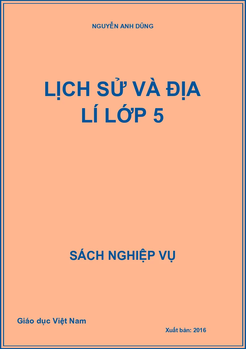 Lịch sử và Địa lí lớp 5