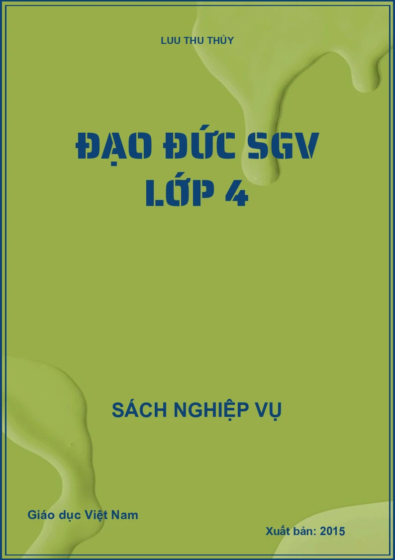 Đạo đức SGV lớp 4