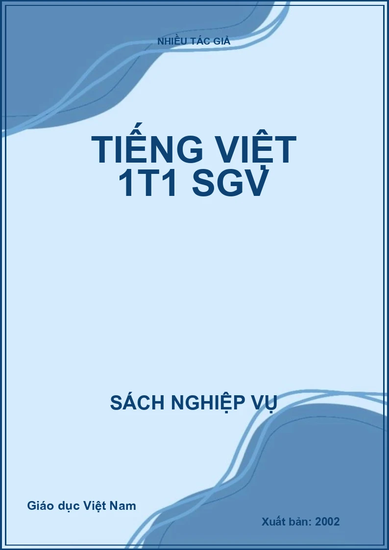 Tiếng Việt 1T1 SGV